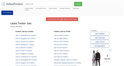 Desktop Screenshot of indianfresher.com